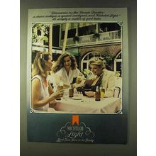1979 Michelob Light Beer Ad - in the French Quarter