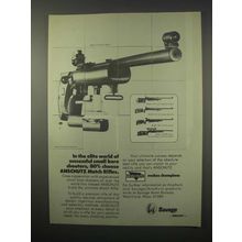 1980 Savage Anschutz Model 1413 Super Match Rifle Ad - Elite