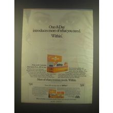 1985 One-a-Day Vitamins Ad - More of What You Need