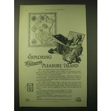 1924 Whitman's Pleasure Island Chocolates Ad - Exploring