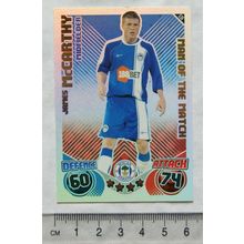 2010/11 Topps Match Attax Trading Card 436 James McCarthy, Wigan Athletic, Man