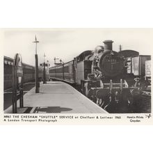 The Chesham Shuttle Service Chalfont & Latimer Station Train Postcard