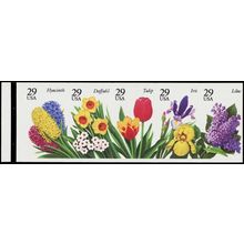 2764c, Mint NH 29¢ Flowers Imperforate Booklet Pane of 5 ERROR - Stuart Katz