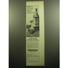1957 Hennessy Cognac Ad - Direct to you from France