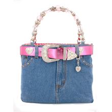 Denim Jean Purse w/ Belt Buckle - BG-BJ119MPK
