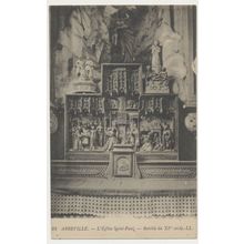 ABBEVILLE L'Église Saint-Paul Retable du XV siècle France RPPC LL 23 c1910