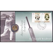 1997 Australia $5 Coin PNC Sir Donald Bradman Tribute