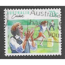 AUS 1989 70c 'SPORTS - CRICKET' FINE USED (EBID67-310)