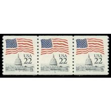 2115 22c U.S. Flag Very Fine MNH PNC 2/3 R0653