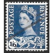 1958-69 Wales Definitive - SG W6 1s 6d QEII C5