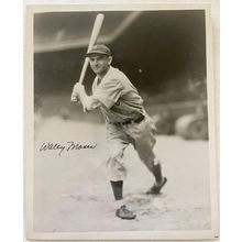 Wally Moses (d. 1990) Signed Autographed Vintage 8x10 Photo Philadelphia A's
