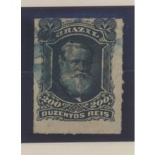 Brazil Stamp Scott #73, Used, Blue Cancel