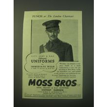 1940 Moss Bros Officers' Uniforms Ad - Navy, Army & R.A.F. Officers' Uniforms