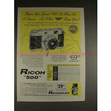 1957 Ricoh 500 Camera Ad - Before You Spend $100!!