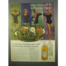 1963 Heinz Vinegar Ad - To a Prettier Figure