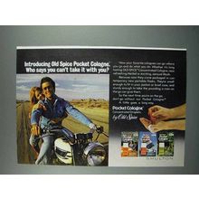 1975 Old Spice Pocket Cologne Ad - Take it With You
