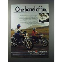 1981 Suzuki GN-400T and GN-400X Motorcycles Ad