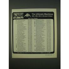 1989 ATK Motorcycles Ad - ATK The Ultimate Machines