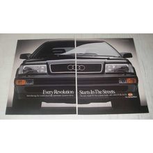 1989 Audi car Ad - Every revolution starts in the streets