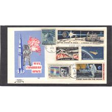Event Colonial Cachet Man Conquers Space Multiple Stamps/7 (Cachet-U/A) CV00946
