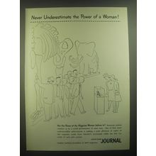 1945 Ladies' Home Journal Ad - Never underestimate power of a woman