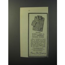 1953 Rogers Peet Shirts Ad - Women's shirts in D&J Anderson's Flannel