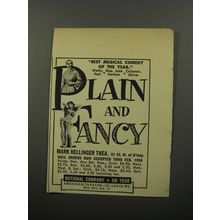 1956 Plain and Fancy Play Ad - Best musical comedy of the year