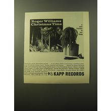 1960 Kapp Records Album Advertisement - Christmas Time by Roger Williams