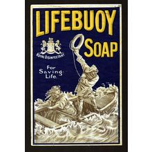 LIFEBUOY SOAP 1900s Royal Disinfectant VINTAGE TRADE CARD