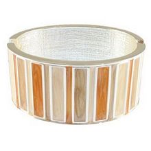 Hand Painted Hinge Bracelet/ Bar - Camel Color - BR-5081CM