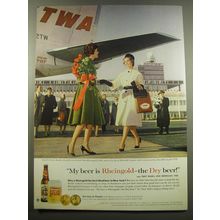 1960 Rheingold Beer Ad - Lovely Emily Banks, the girl you elected