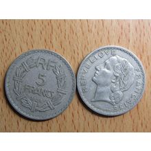 France Republic 1949 5 Francs Coin