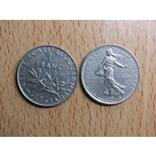France Republic 1961 1 Franc Coin