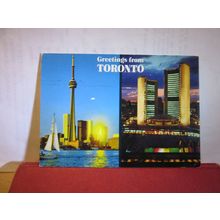 2 view multiview, TORONTO, CANADA used postcard 1983 pm =
