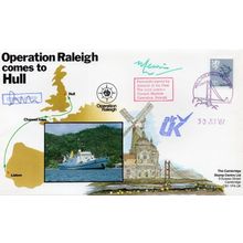 Lord Lewin Admiral Of The Fleet Hand Signed Operation Raleigh Hull FDC