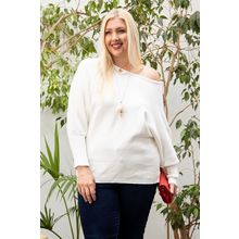 Women's Round Neck Long Sleeve Solid Sweater