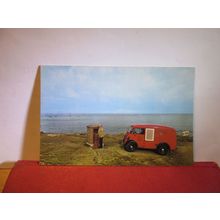 FIRST AND LAST LETTERBOX, LAND'S END, CORNWALL. unused postcard dated 1970 =