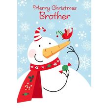 Merry Christmas Brother - Christmas Greeting Card - 20847