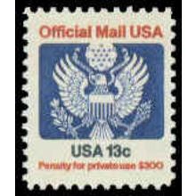O129 13c Eagle Fine MNH G0622
