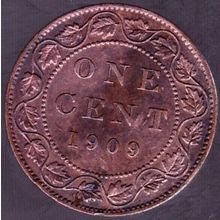 1909 Canada 1 Cent Coin