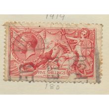 Great Britain Stamp Scott #180, Used, Toned Spots