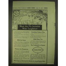 1913 Tanglefoot Fly Paper Ad - Meet the Fly Invasion