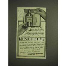 1914 Listerine Antiseptic Mouth-Wash Ad - Use Every Day