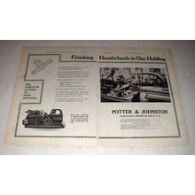 1922 Porter & Johnston 5-A Automatic Machine Ad
