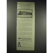 1929 Du Pont Tontine Shades Ad - Quarton School