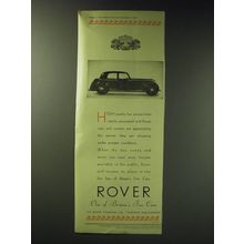 1942 Rover Cars Ad - High quality has always been rightly associated with Rover