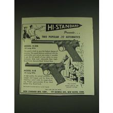 1948 Hi-Standard Model H-DM and H-B Pistols Ad