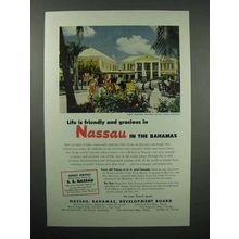 1952 Nassau and the Bahamas Tourism Ad - Friendly