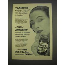 1955 Chase & Sanborn Instant Coffee Ad - I Wondered