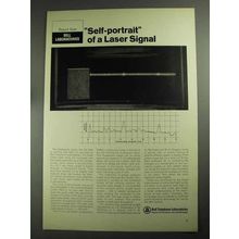 1968 Bell Telephone Ad - Self-Portrait of Laser Signal